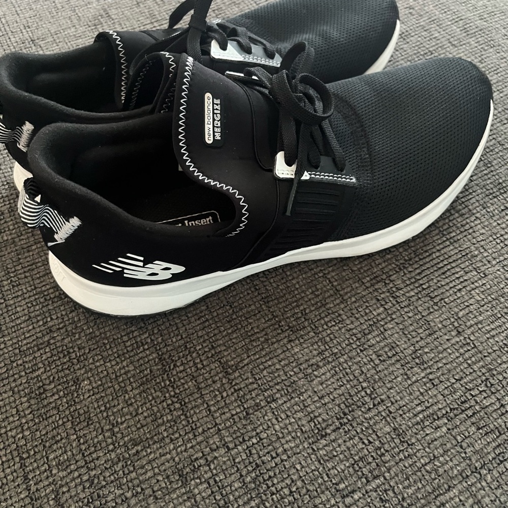 New Balance women’s size 9.5 Black  Athletic Sneakers with White Accents